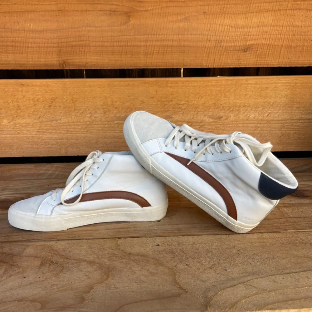 Madewell Sidewalk Colorblock Leather Hightop Sneakers Womens 9M Mens 7.5M - Picture 5 of 11